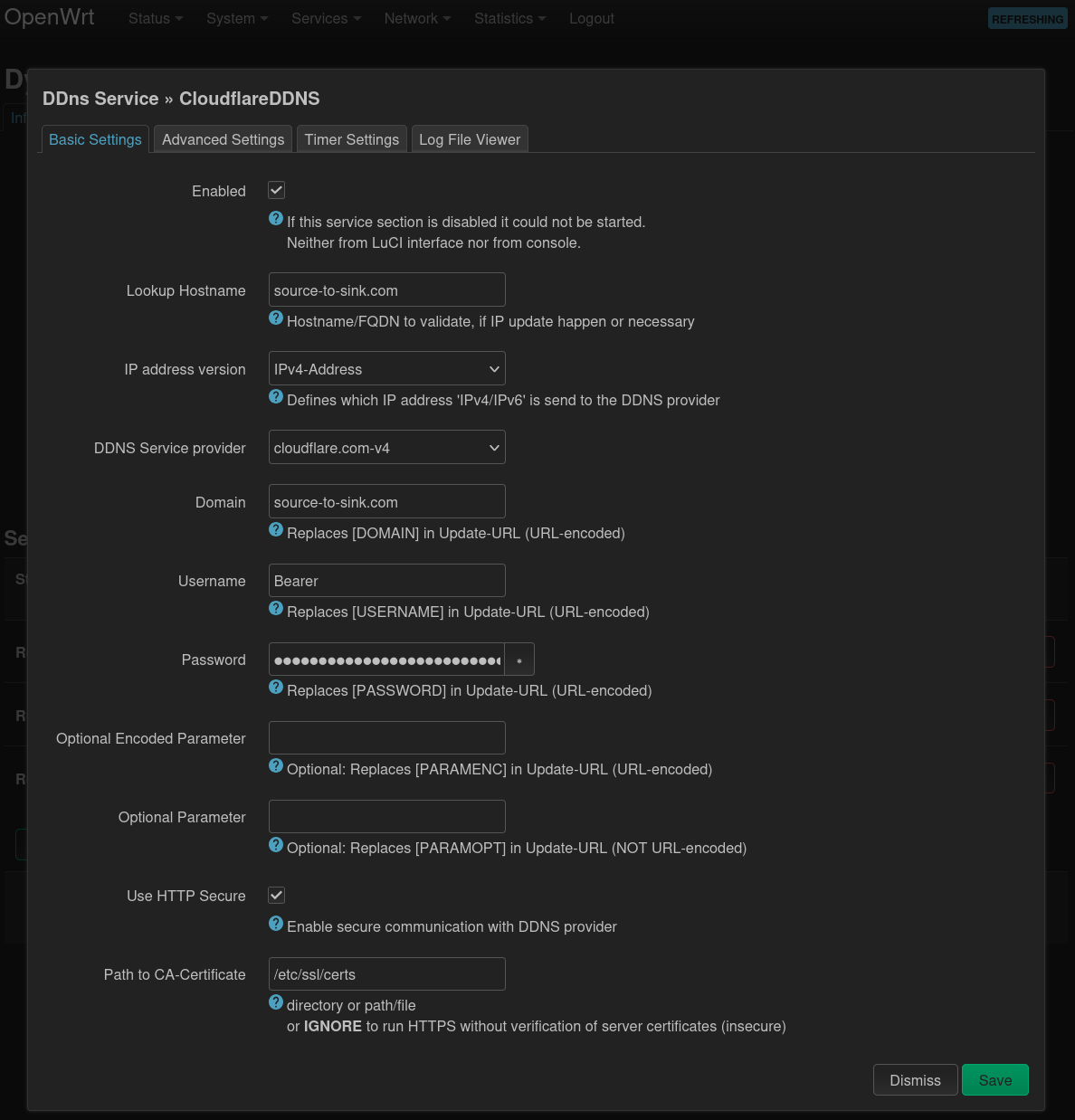 OpenWRT DDNS